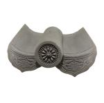 180*180mm Compressive Strength 1500N Chinese Roof Tiles for Buddhist Temple