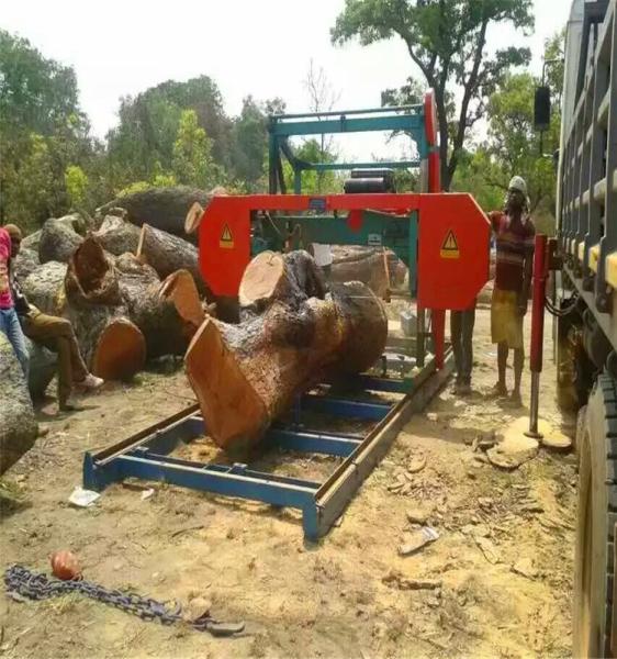 Buy cheap Round Log Cutting band saw mill , portable horizontal band sawmills machine from wholesalers