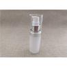 Buy cheap White Acrylic Dispenser Bottles , Straight Round Airless Lotion Pump Bottles from wholesalers