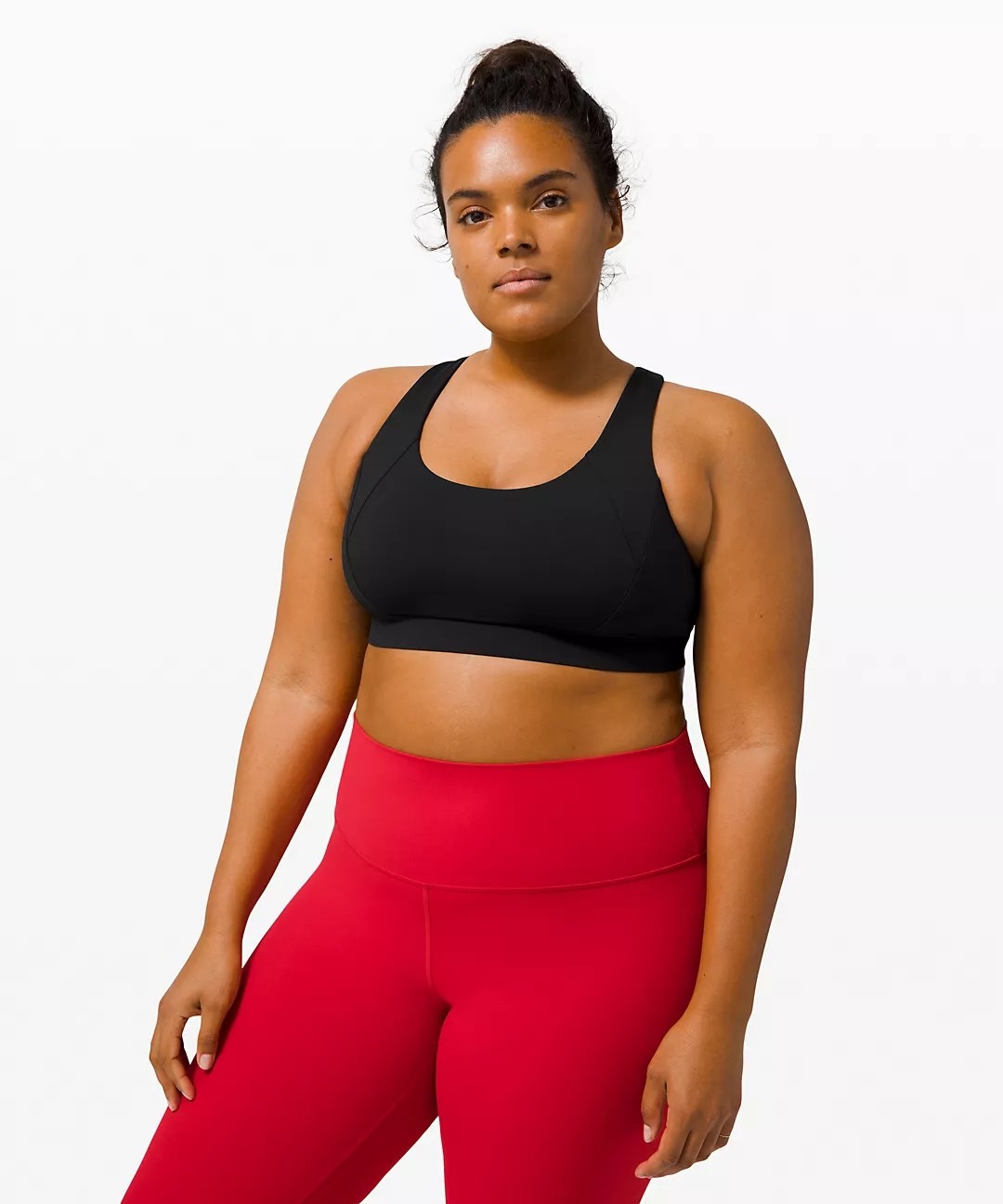 Padded Criss Cross Back Sports Bra Elasticity Material XS-5XL Size