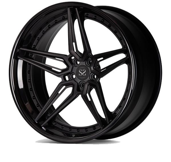 Buy cheap Gloss Black Forged Alloy Rims 3 Piece For Lamborghini Ferrari 5X114.3 5X120 from wholesalers