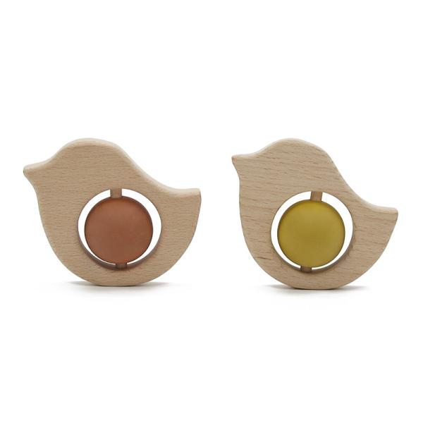 Buy cheap Personalized Educational Baby 53g Silicone Teething Rattle from wholesalers