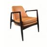 Buy cheap Hotel Furniture Solid Wood PU Leather with Armrest Living Room Bedroom Chair from wholesalers