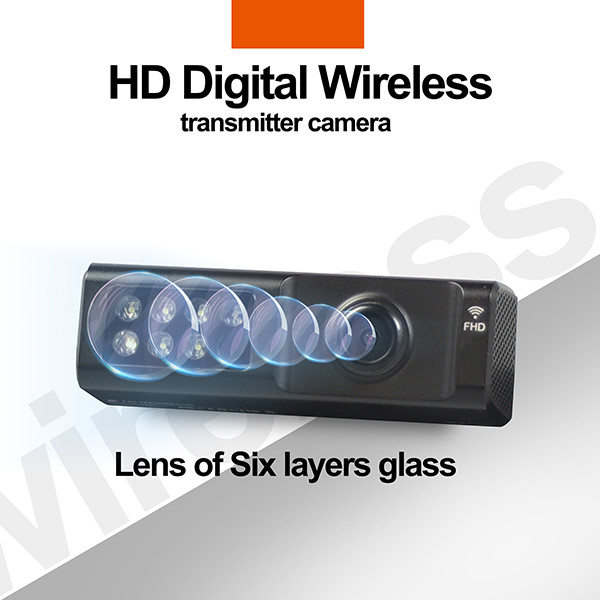 FHSS 10 Inch Digital Truck Rearview Camera AHD Wireless Receiver