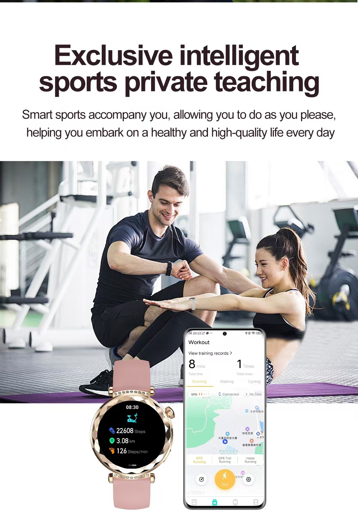HK88 Women Smart Watch Health Monitoring Female Health Tracking Smartwatch