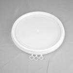 7L White PP Round Plastic Bucket 2 Gallon White Bucket With Lid