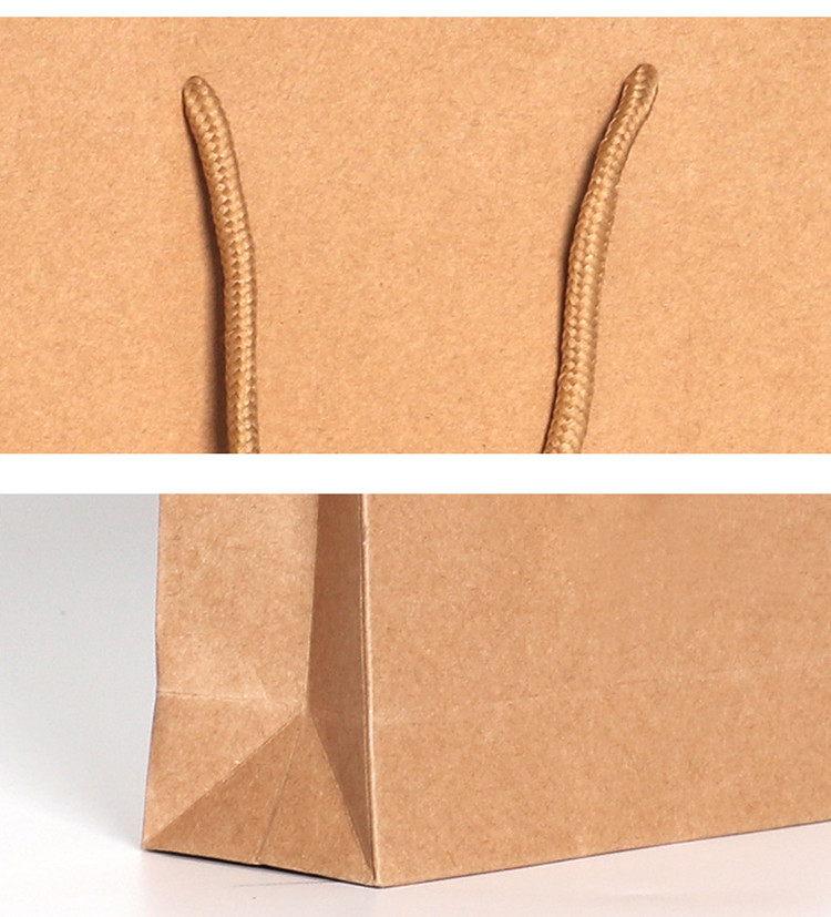 Transparent packaging standard paper Bags/Customized brown kraft paper bag for Shopping