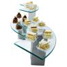 Buy cheap Clear Tempered Glass Shelf Custom Size 6mm 8mm 10mm 12mm Tempered Glass Corner Shelves Toughened Glass Shelf For Refrigerator from wholesalers