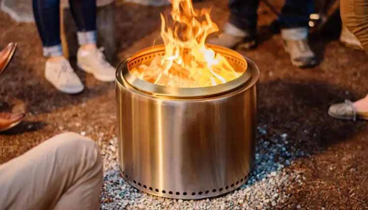 Stainless Steel Wood Burning Stove for Outdoor Camping and Hiking in Modern Style