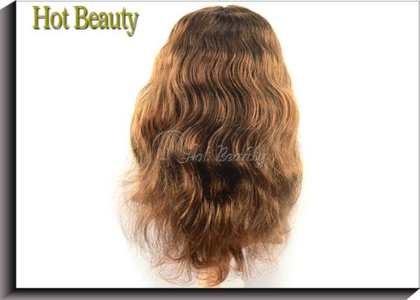 Quality Medium Cap 100% Remy Human Hair Full Lace Wigs For Black Women , 5A Grade for sale