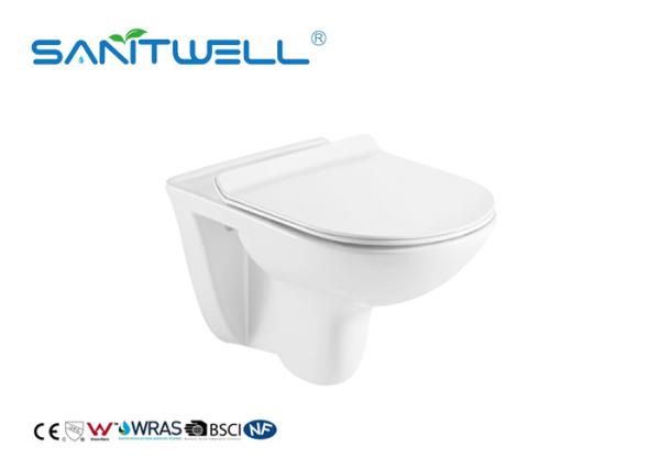 Buy cheap Fashionable Wall Hung Wc Toilet White Color Self Clean European Style from wholesalers
