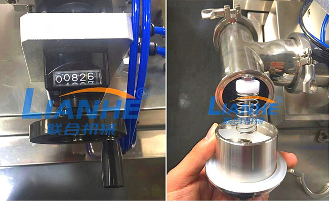 Semi Automatic Liquid Filling Machine 0.6-0.8MPa Horizontal Durable