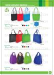 Wholesale recycle hand bag non woven bag, Custom colorful tote shopping non