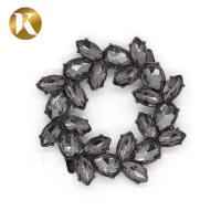 Buy cheap Wenzhou Kml Flower shape crystal fashion decoration metal shoe buckle accessorie product