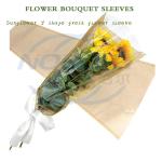 Aierflorist Transparent Plastic Flower Sleeves Bags Single Rose Packaging For