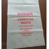 Buy cheap customized OEM Asbestos waste removal big bag, Asbestos bag big bag ton bag, Danger words printed ldpe asbestos bag, bag from wholesalers