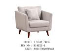 Custom Elegant Linen Blend Sofa With Environment Protection Material