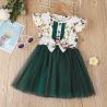 Buy cheap Summer Children'S Clothing Baby Girl Printed Sweet And Cute Flying Sleeve Dress from wholesalers