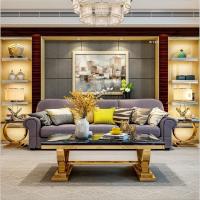 Buy cheap Height 0.45M Square Marble Coffee Table With Stainless Steel Legs product