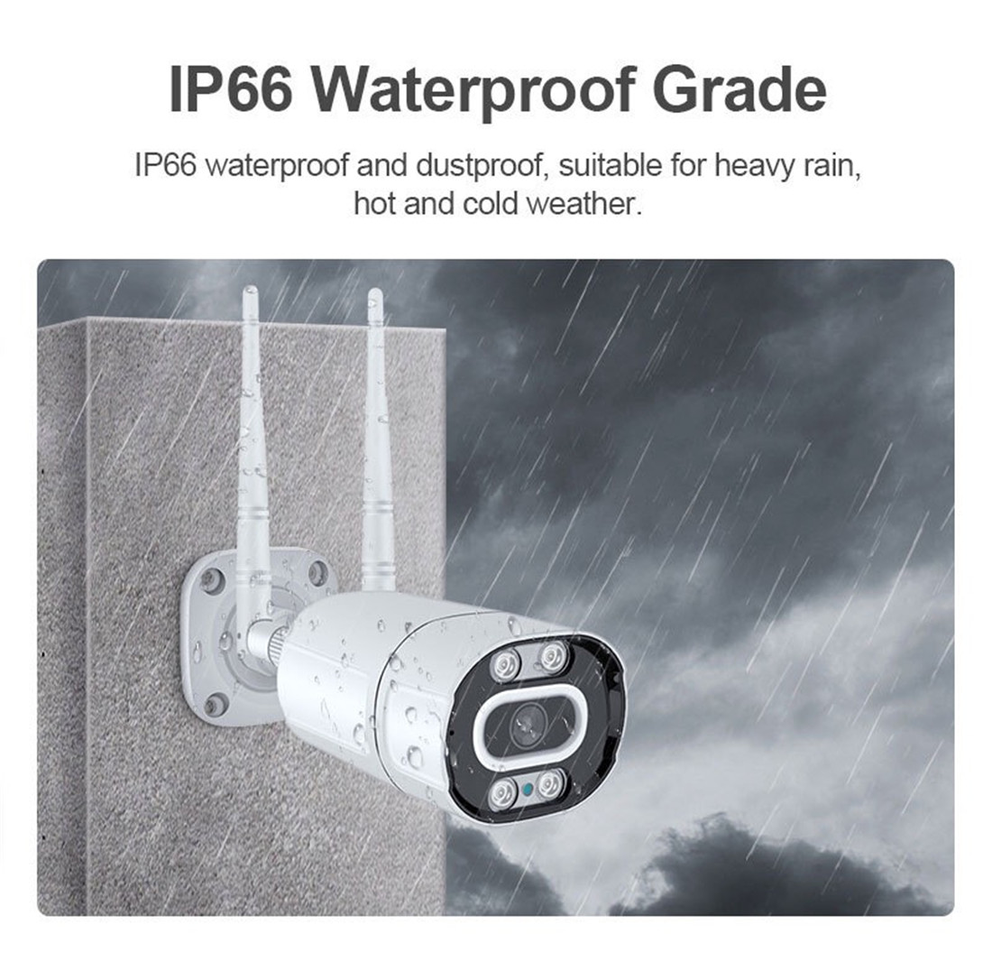 Unistone 2MP Outdoor Smart Wireless WIFI AI alarm camera(US-OW202)
