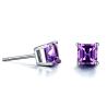 Buy cheap White Gold Princess Amethyst Stud Earrings Women Fine Jewelry (KE003PURPLE) from wholesalers