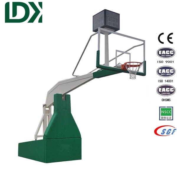 Hot Sale Electric Hydraulic Basketball Hoop Professional Basketball Stand With Wheels