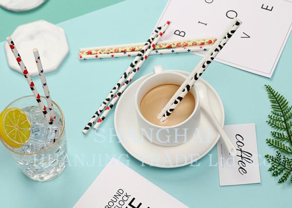 Buy cheap Colorful Attractive Paper Party Straws With Food Safe Non Toxic Harmless Ink from wholesalers