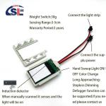DC12V Smart Hand Led Light One/Three Colors Mirror Manual Scanning Dimming
