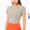 Buy cheap Women Workout Activewear T Shirts Athletic T Shirts Nylon Tops SGS from wholesalers