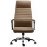Buy cheap Stacking Leather Executive Leather Office Swivel Chairs 320m Base Metal Frame SGS from wholesalers