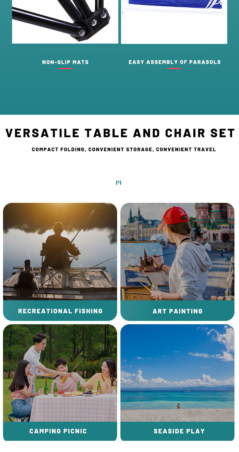 Small Outdoor Round Lightweight Camping Table Foldable Barbecue Table