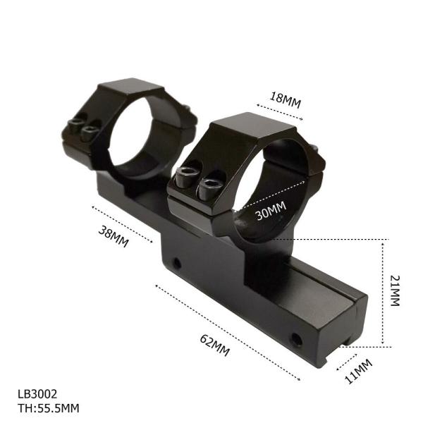 Buy cheap LB3002 Scope Rings And Mounts 11mm Dovetail Base 30mm Ring Mount from wholesalers