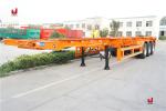 Tri Axle ISO 40ft Truck Semi Trailers 50T Shipping Container Trailer