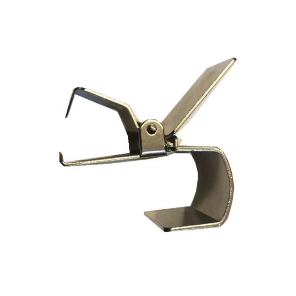 Buy cheap Polished Metal Stamping Clip Fabrication ±0.1~0.005mm Tolerance from wholesalers