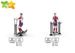 Garden Playground Workout Equipment Bright Colors Corrosion Resistant