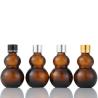 Buy cheap Brown Glass Bottles Containers High Sealing Performance Amber Gourd Shape from wholesalers