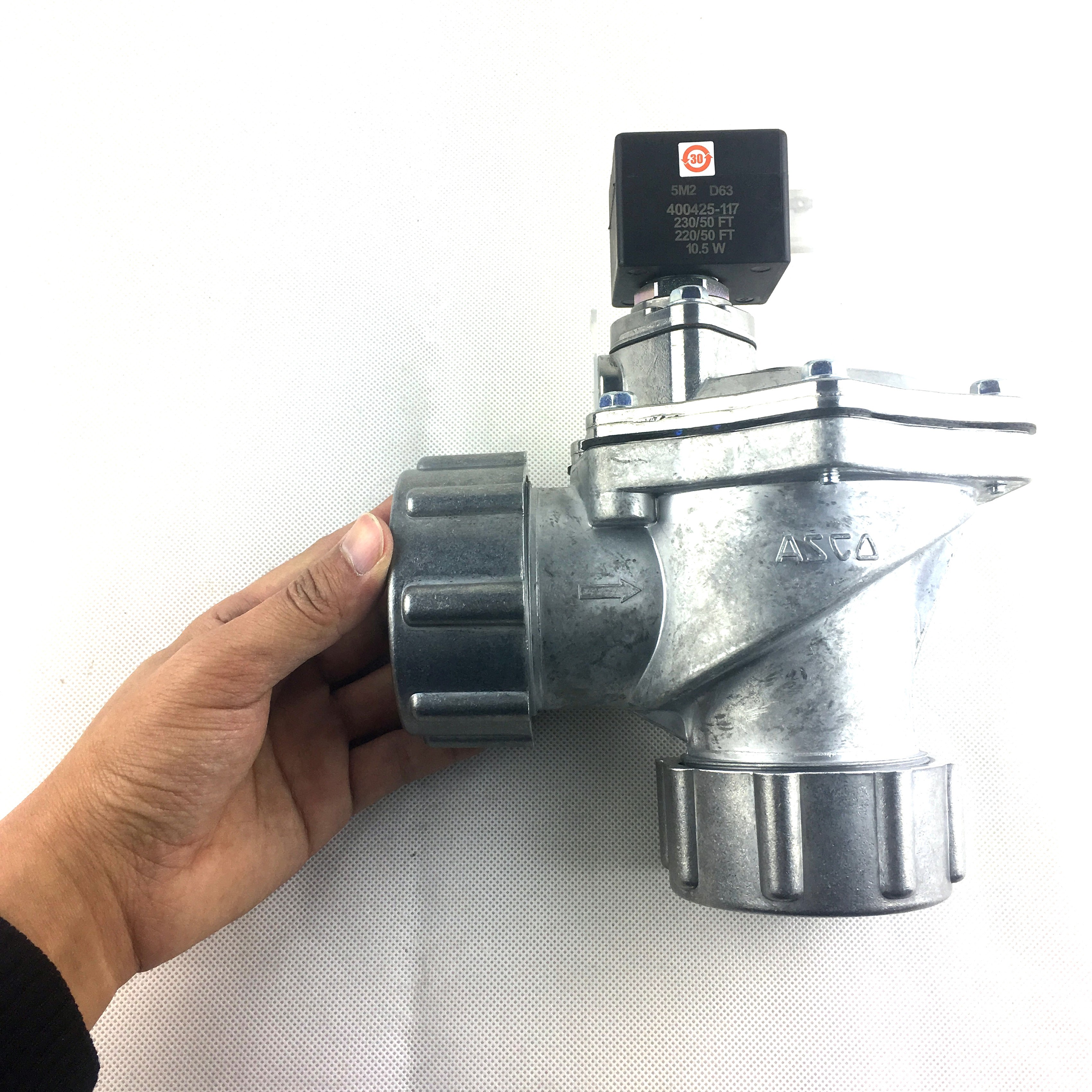Ø1 1/2 Compression Fitting ASCO Diaphragm Pulse Jet Valves SCG353A065 Dual Stage Integral Pilot Ø1 1/2 Orifice Size 52