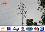 Outdoor 11m Round Steel Utility Power Poles 5mm Thickness For Transmission Line
