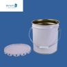 Buy cheap White 5 Gallon Steel Bucket , Recycling Old Paint Tins For Packing Marine Coating from wholesalers