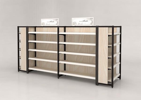 Buy cheap Nakajima Style Wooden Metal Shelving Unit Multi Storey For Supermarket / Shopping Mall from wholesalers