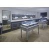 Buy cheap Oblong Shape Matte Gray Glass Jewellery Display Cabinets Simple Modern Style from wholesalers
