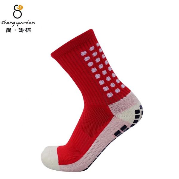 Buy cheap Custom Knitted Anti Slip Cotton Football Socks for Men Quantity 10000 from wholesalers