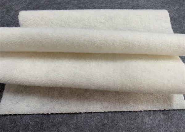 Buy cheap White Non Woven Felt Fabric 1.5mm Thickness Roll Packing Tear Resistant from wholesalers