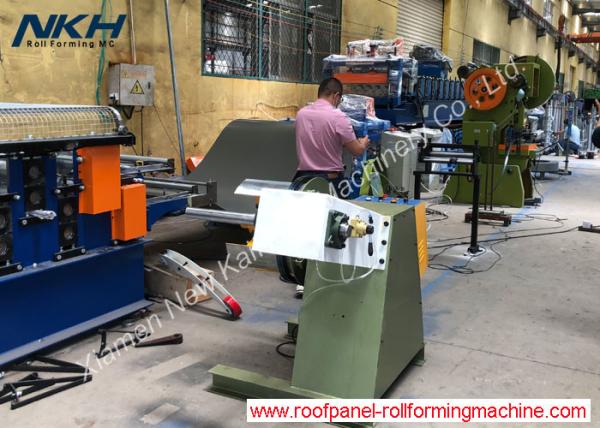 Buy cheap Light Steel Coil Cut To Length Machine Punch & Recoiling Production Line 1.0x100mm from wholesalers