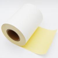 Buy cheap Vellum paper matter coated thermal transfer paper adhesive with yellow glassine product