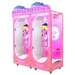 Single Prize Coin Operated Lottery Doll Vending Machine