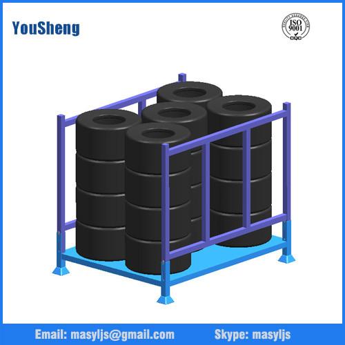 Buy cheap Warehouse Folding Steel Stillage Stackable Rack, metal storage rack, foldable steel rack from wholesalers