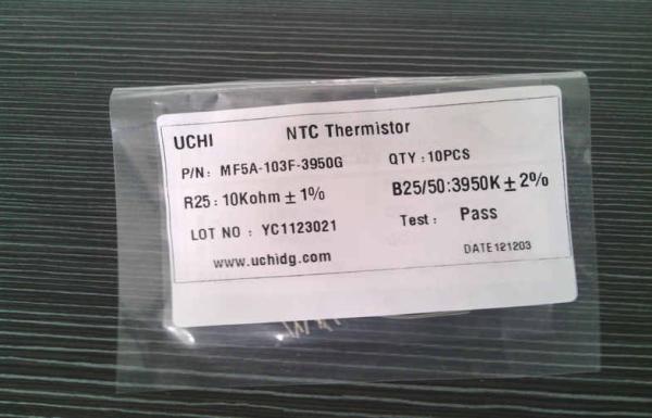 Buy cheap Radial Leaded Epoxy Resin Coated 10K NTC Thermistor For Measuring Temperature from wholesalers