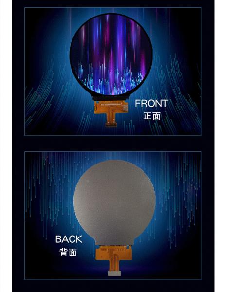 2.76 Inch Round TFT Display 480x480 Resolution 40 Pins 3SPI+18RGB Interface 300
