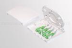 0.9mm Optical Termination Box 4 Ports White Color OTOP / OEM Accepted